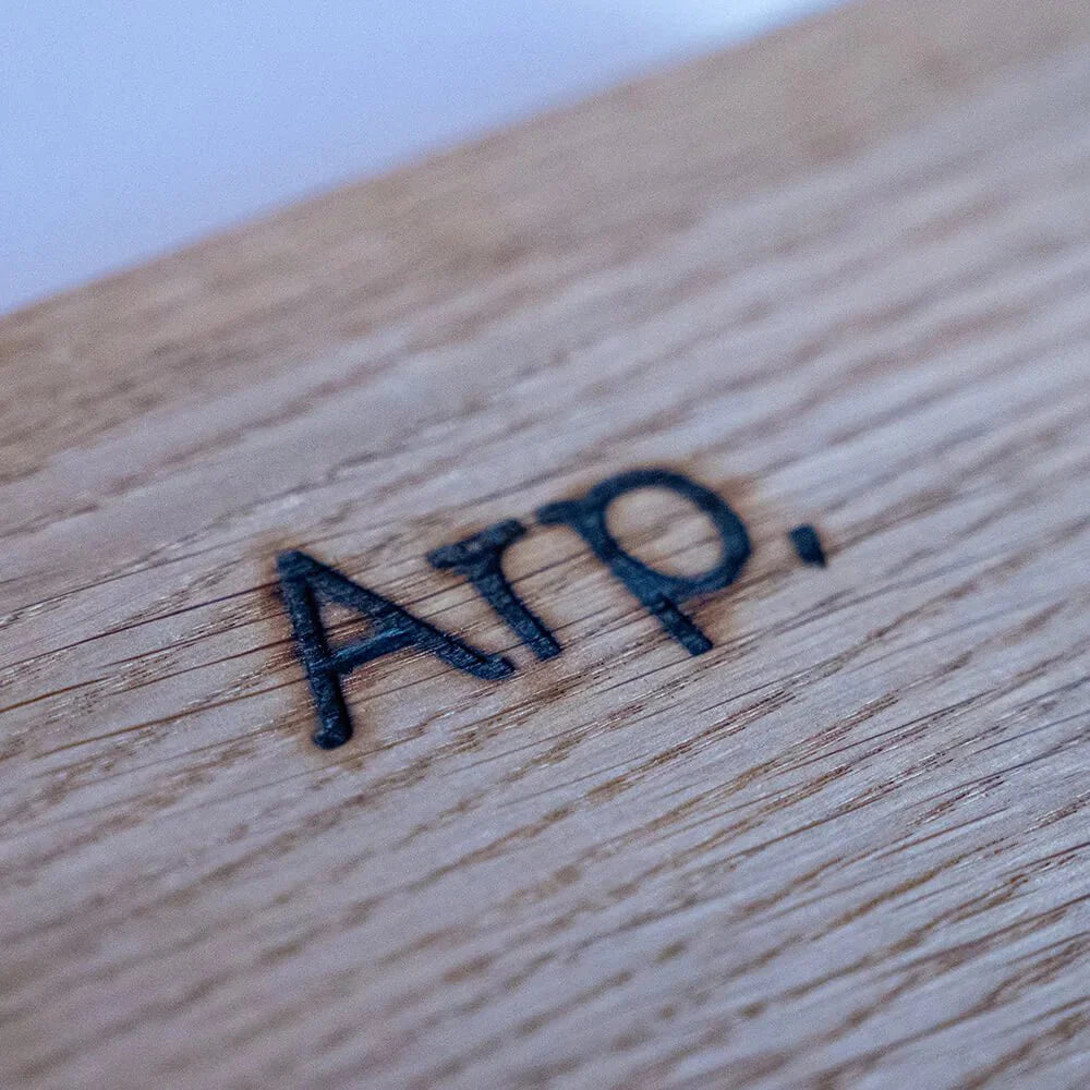 ovale design tafel brandmerk