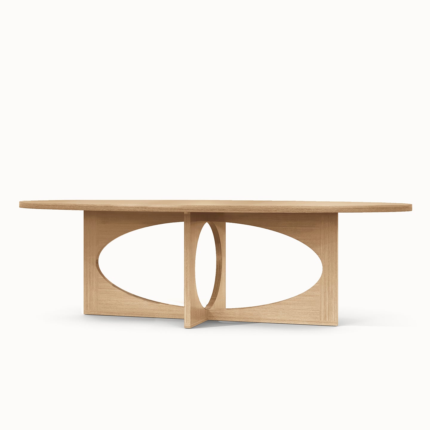 ovale tafel Eye eiken matte lak arp design