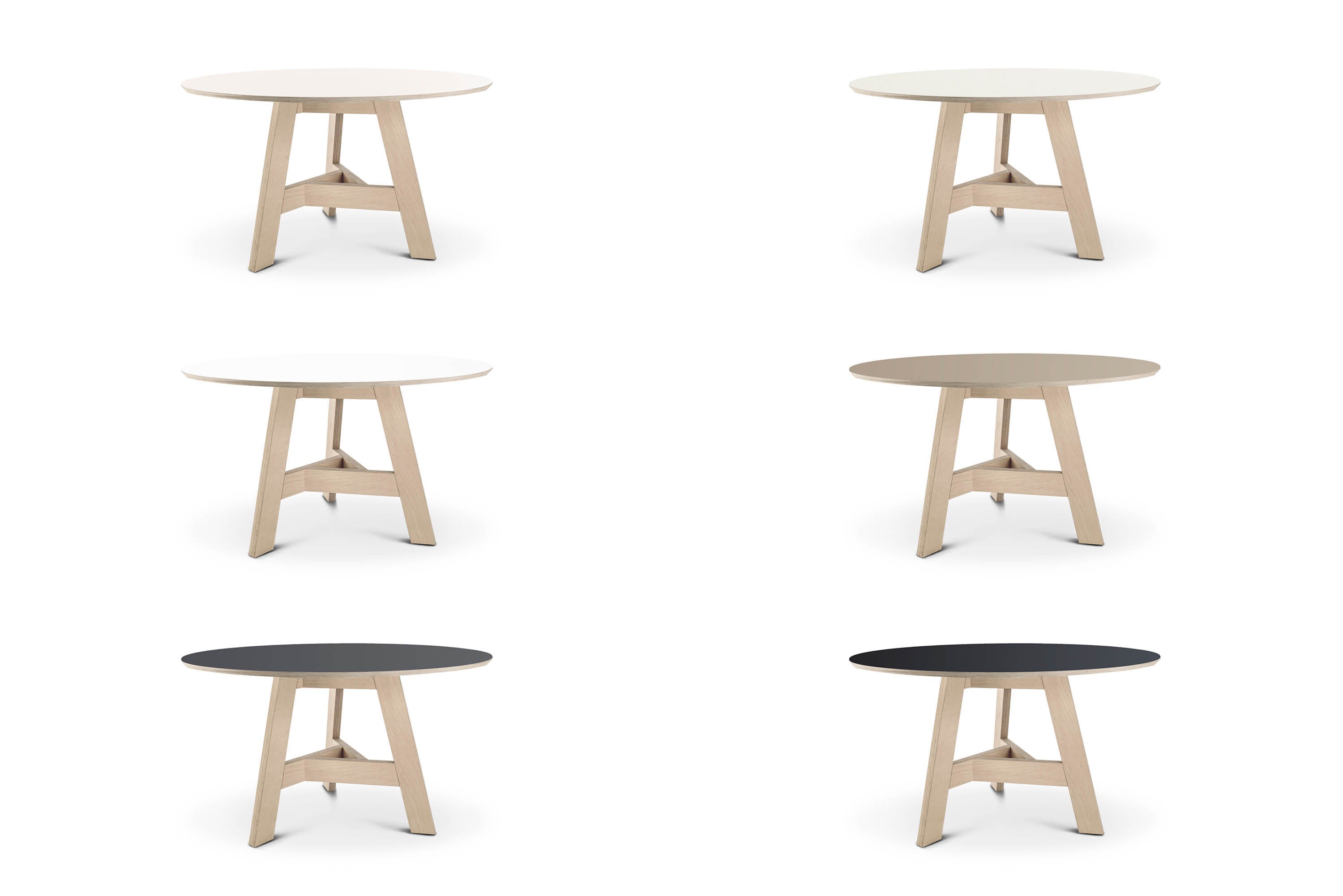 ronde design eettafel beukenmultiplex