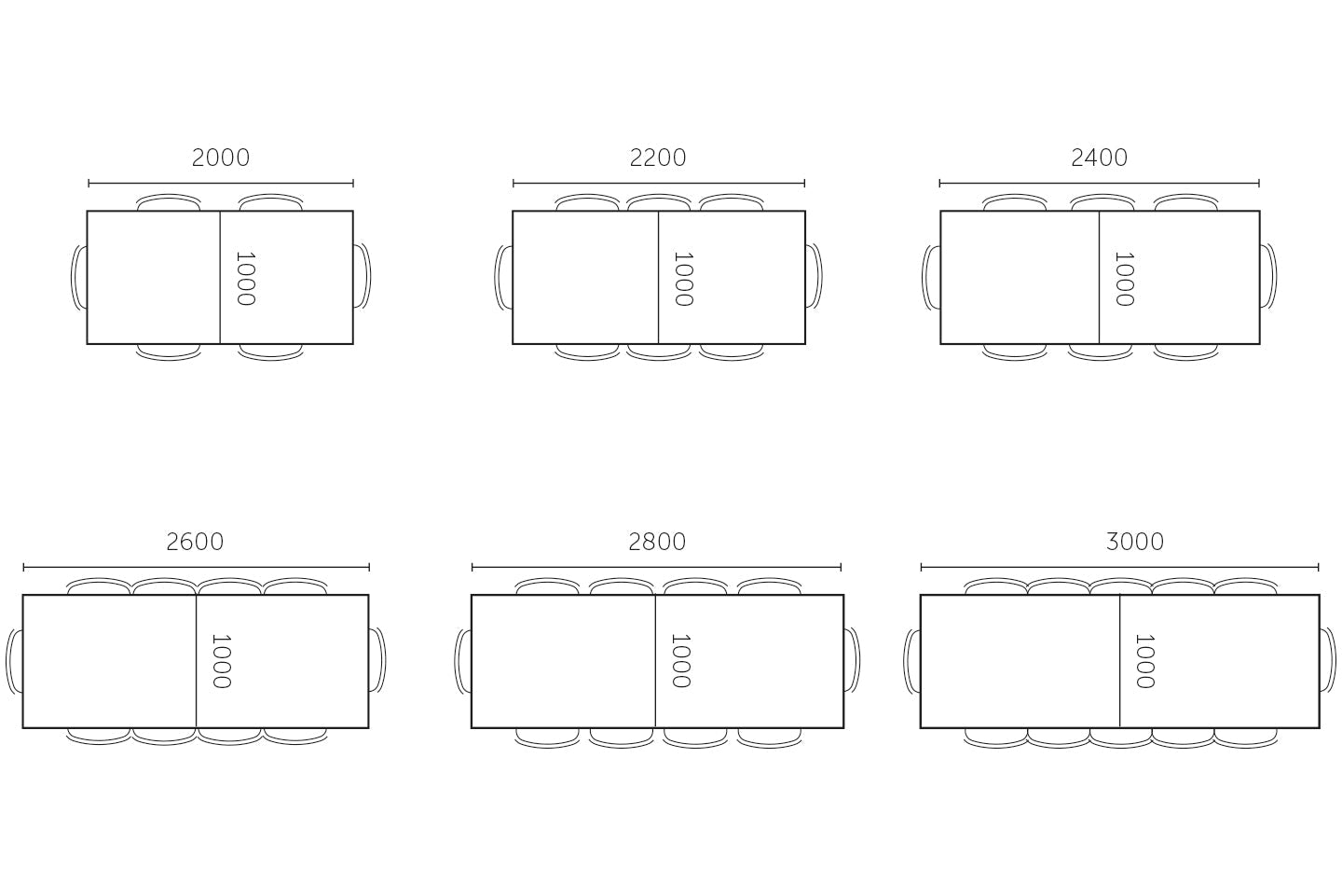 afmetingen rechthoekige tafel