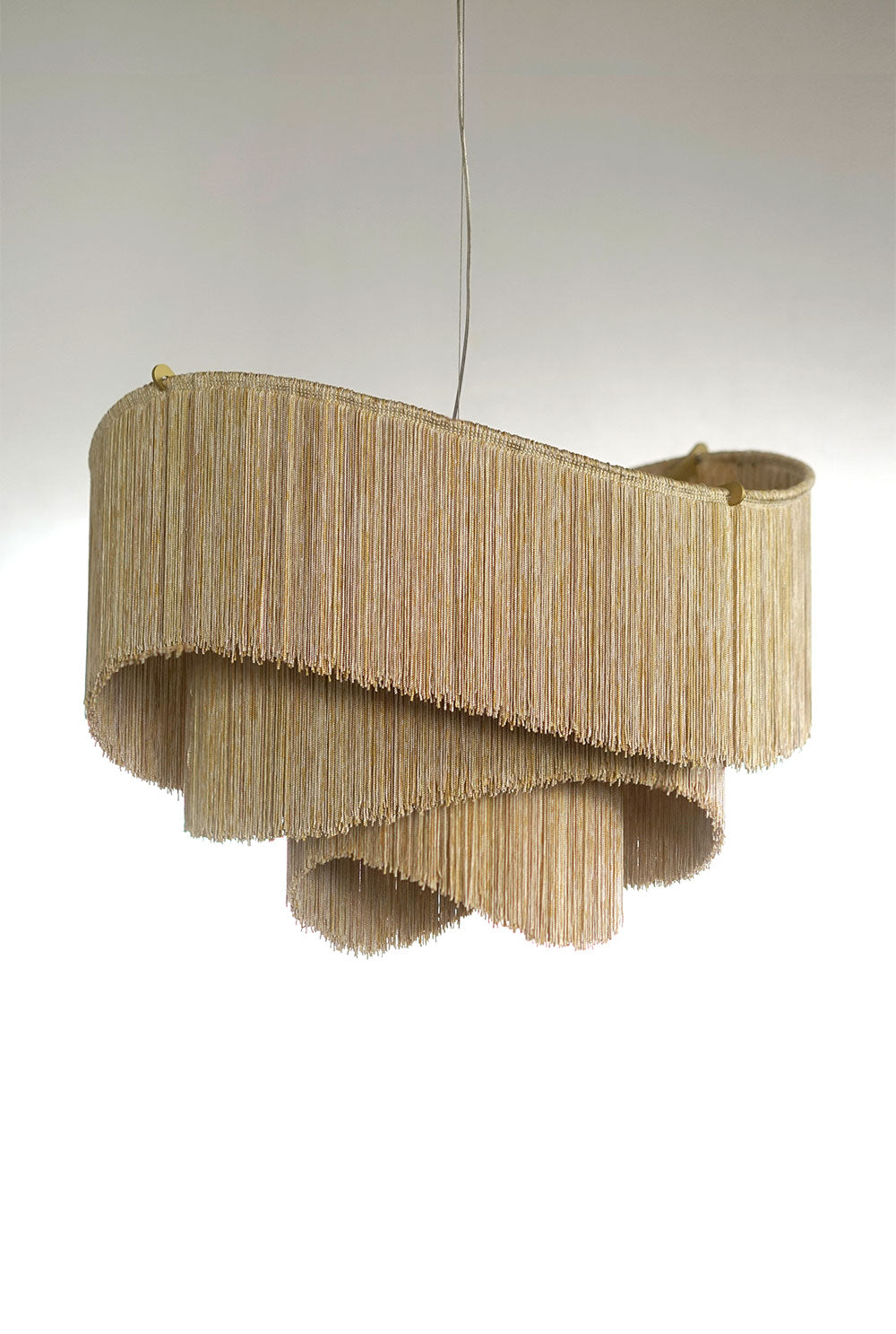 Design hanglamp textiel champagne - frauMaier Maya