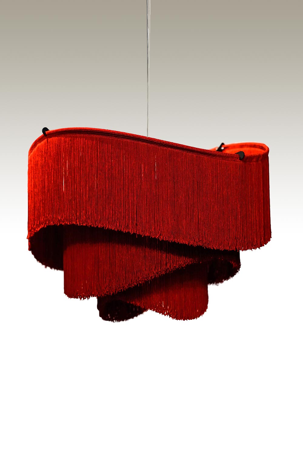 Design hanglamp textiel rood - frauMaier Maya