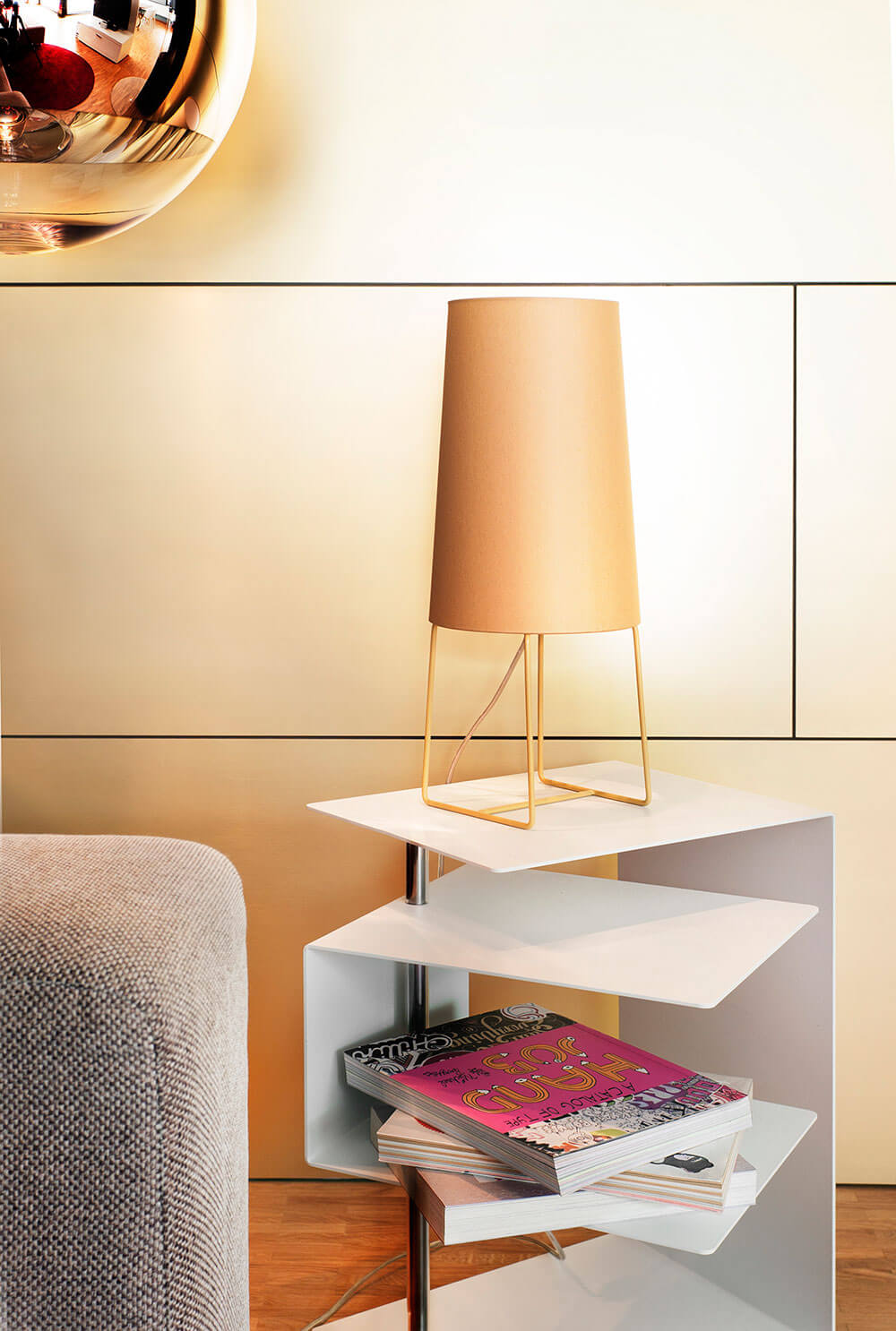 design lamp goud
