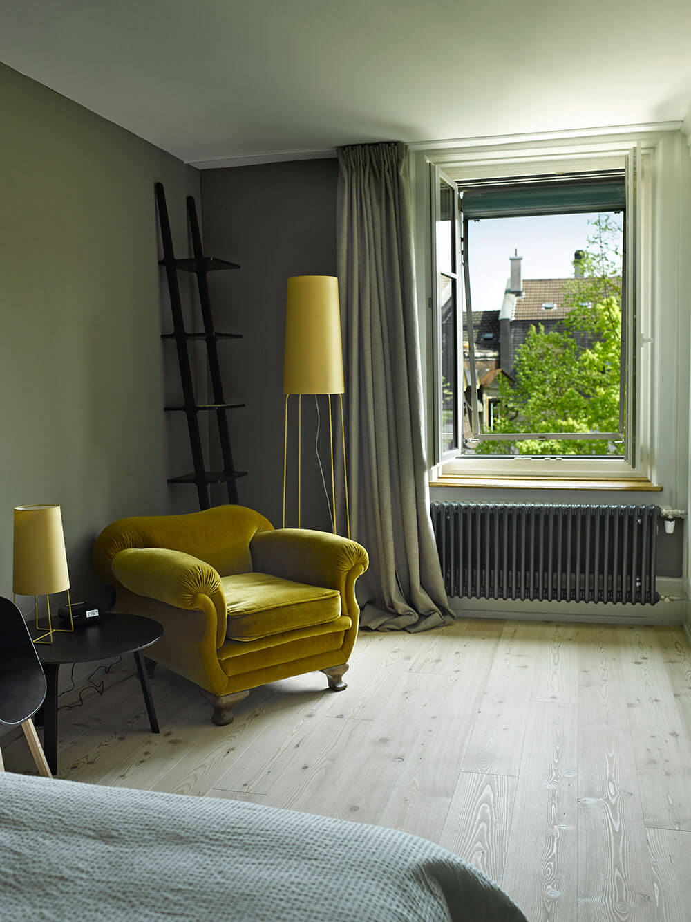 design lamp geel