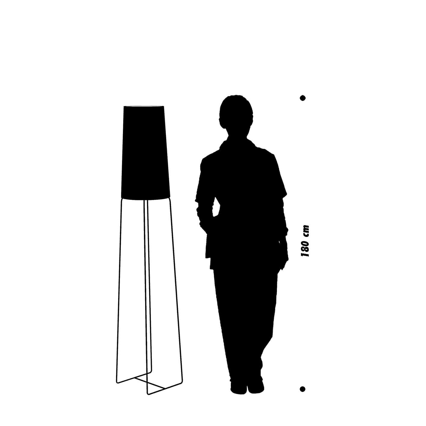 afmeting vloerlamp