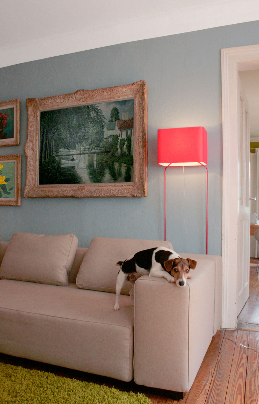 design lamp rood
