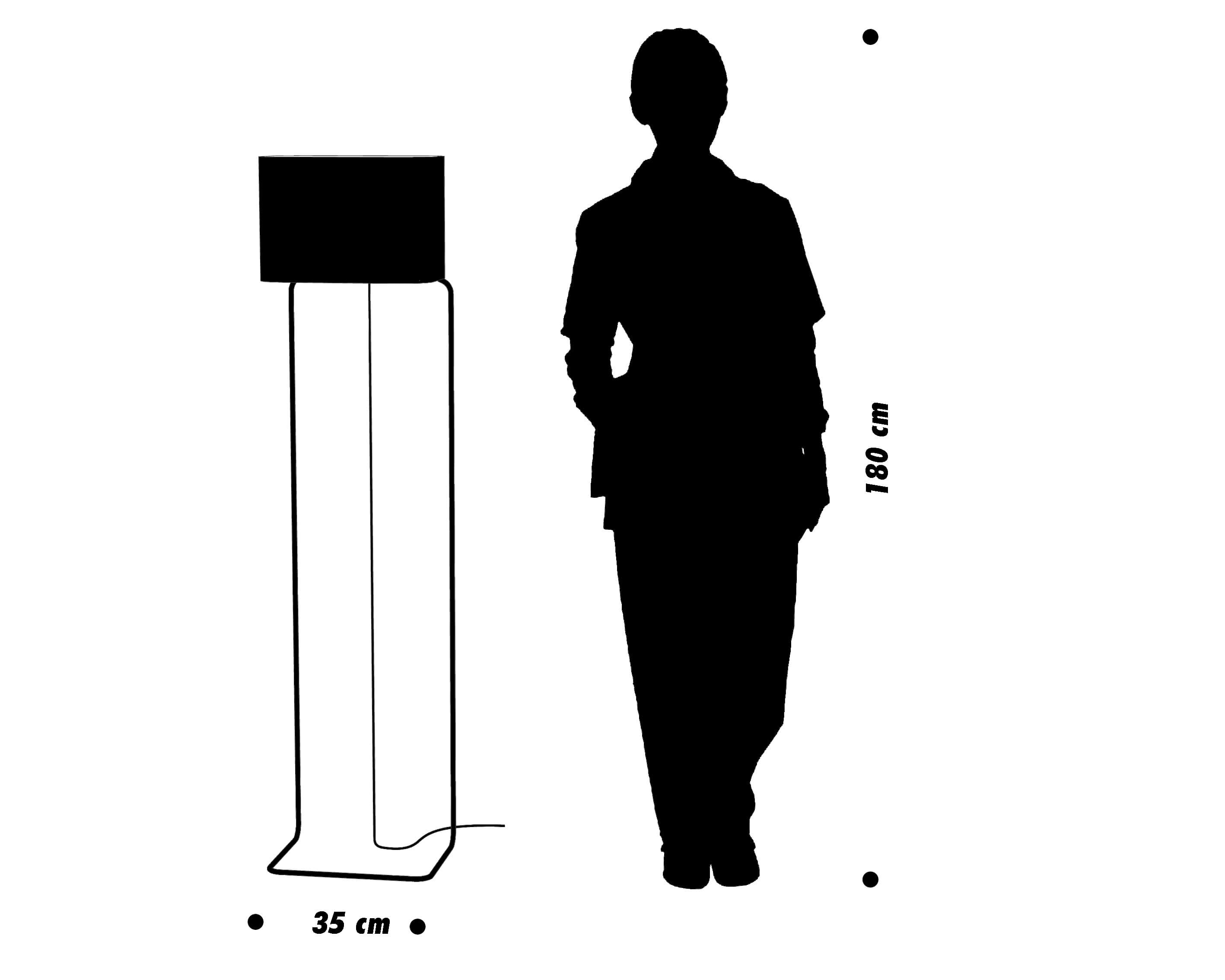 afmetingen vloerlamp
