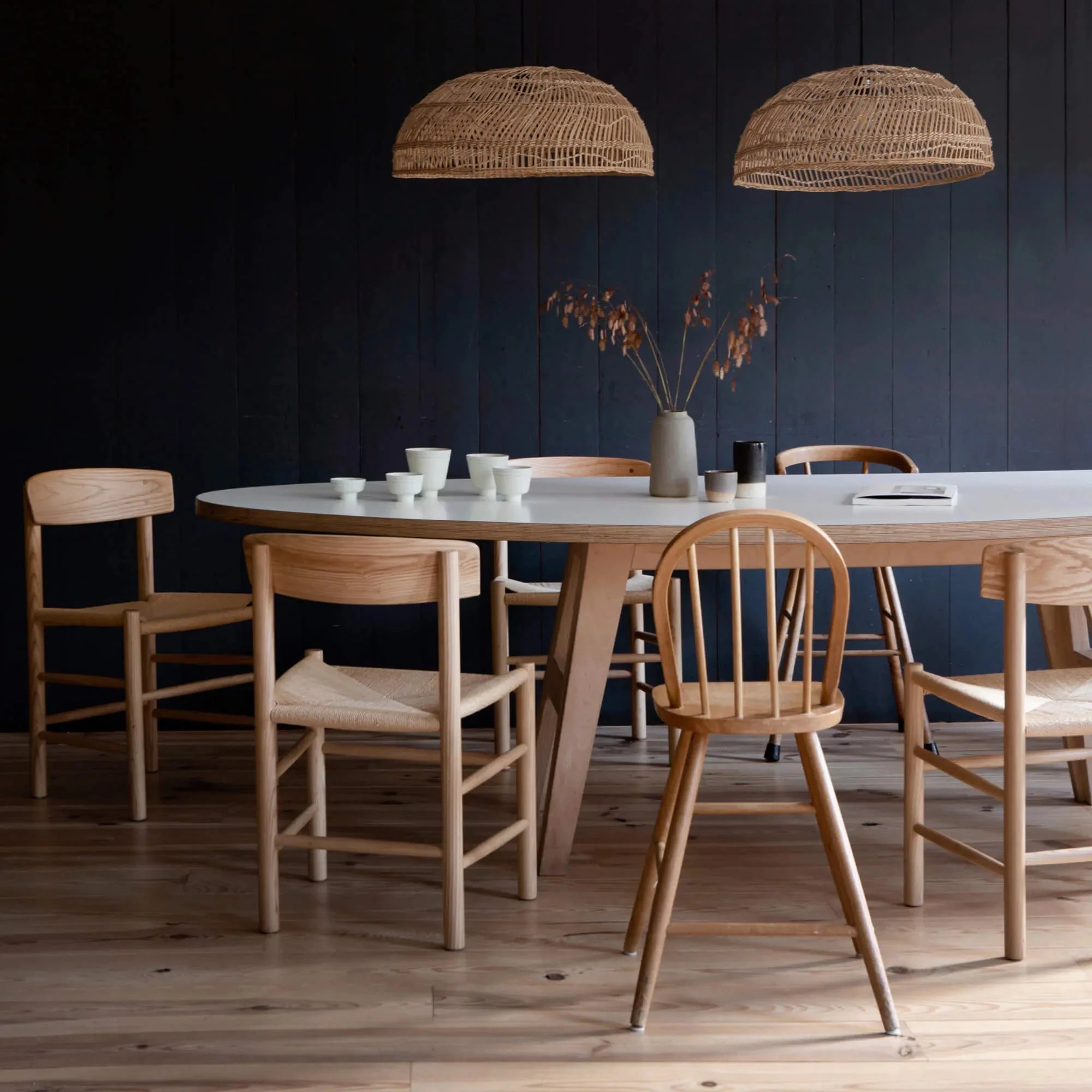 ovale design eettafel ecoplex