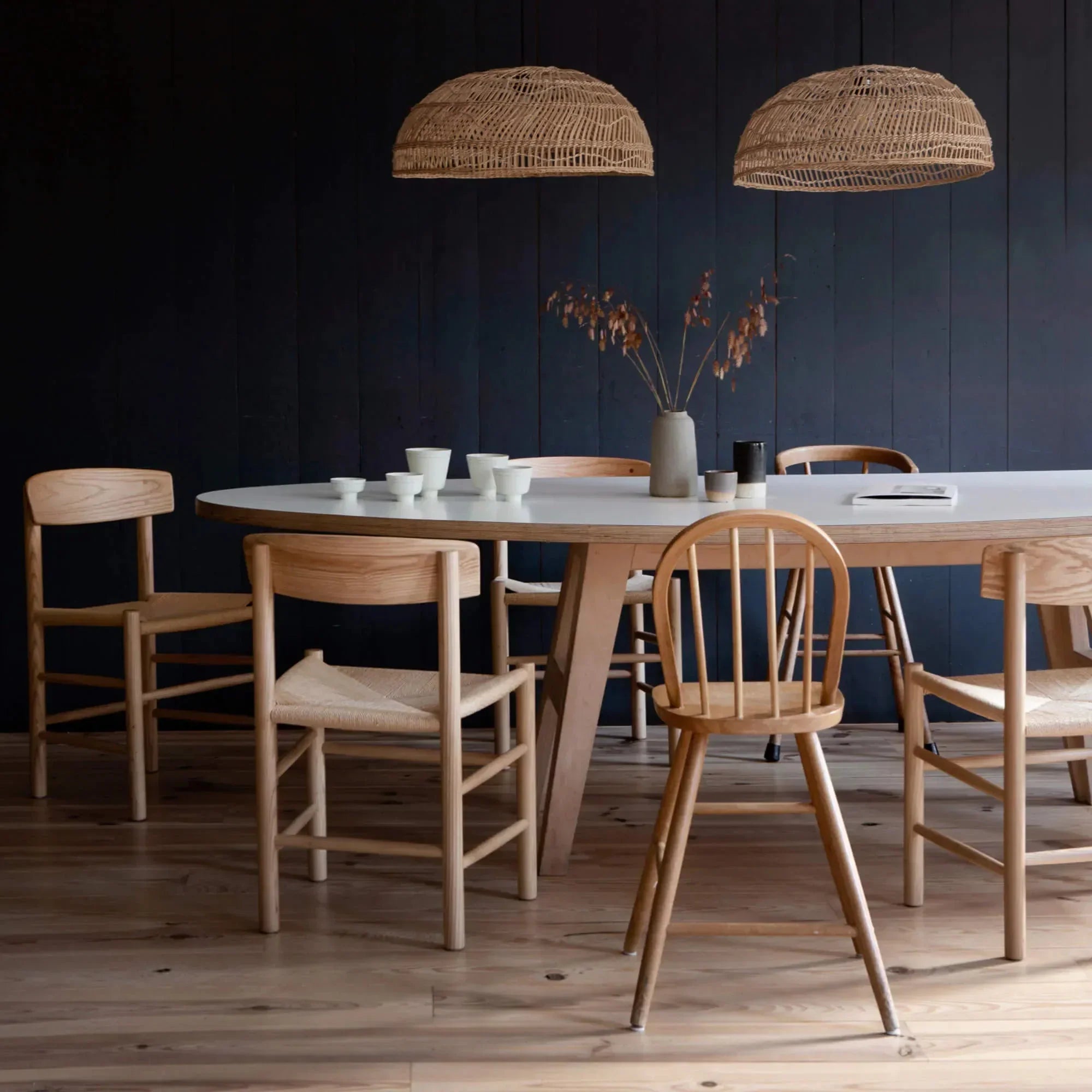 ovale design eettafel ecoplex