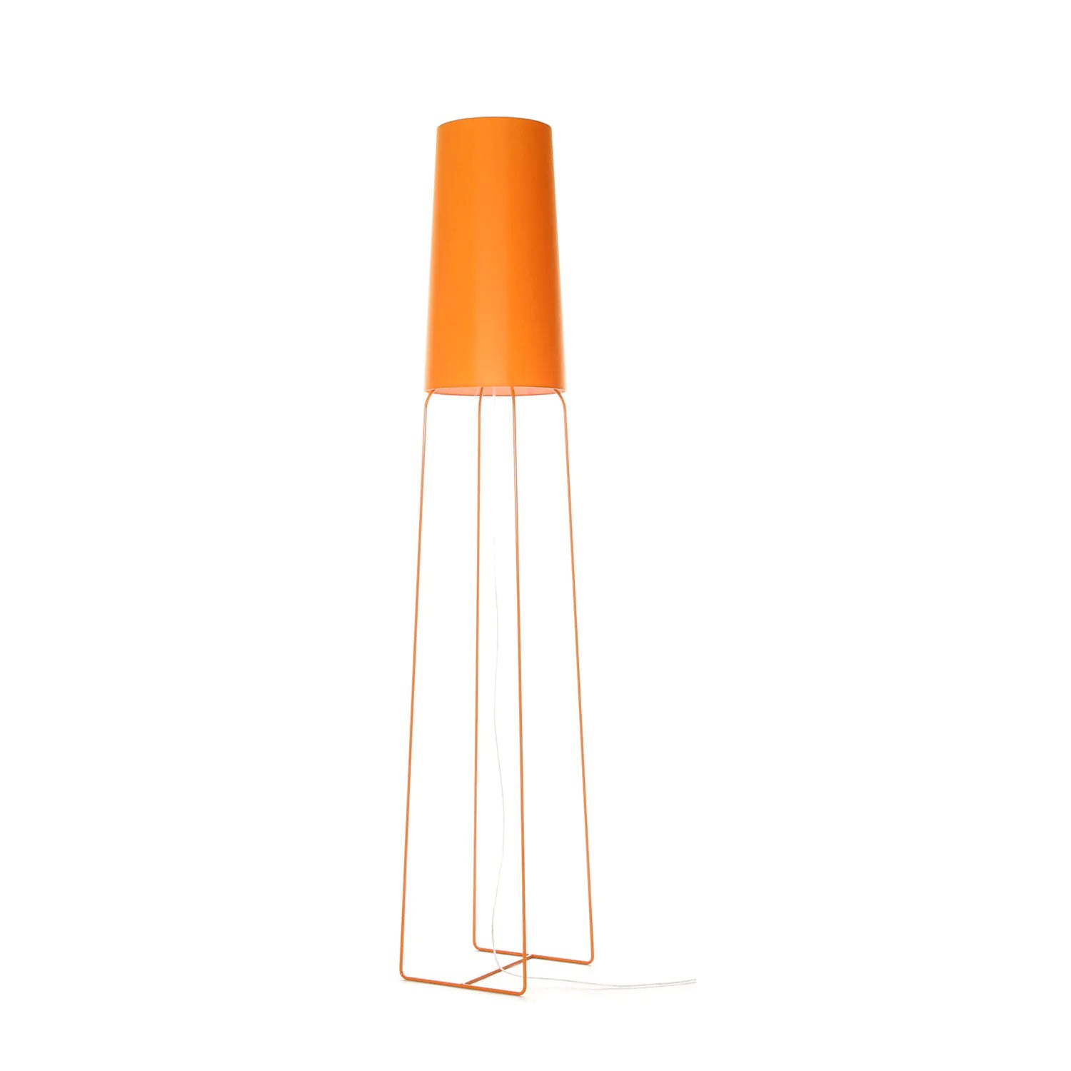 design vloerlamp oranje
