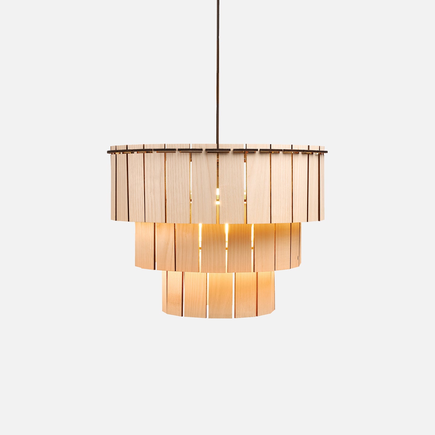 houten design hanglamp essen