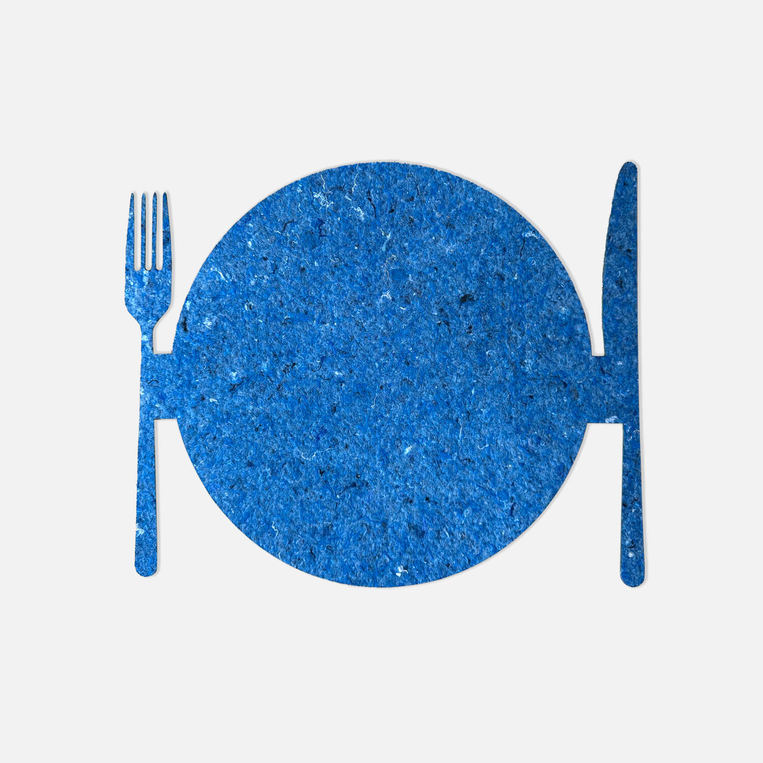 Placemat blauw vilt