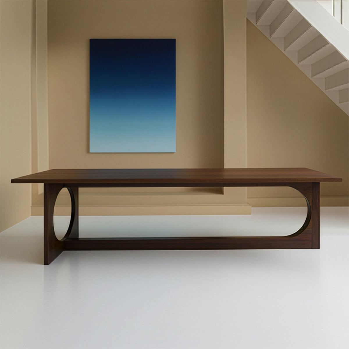 Smalle houten tafel