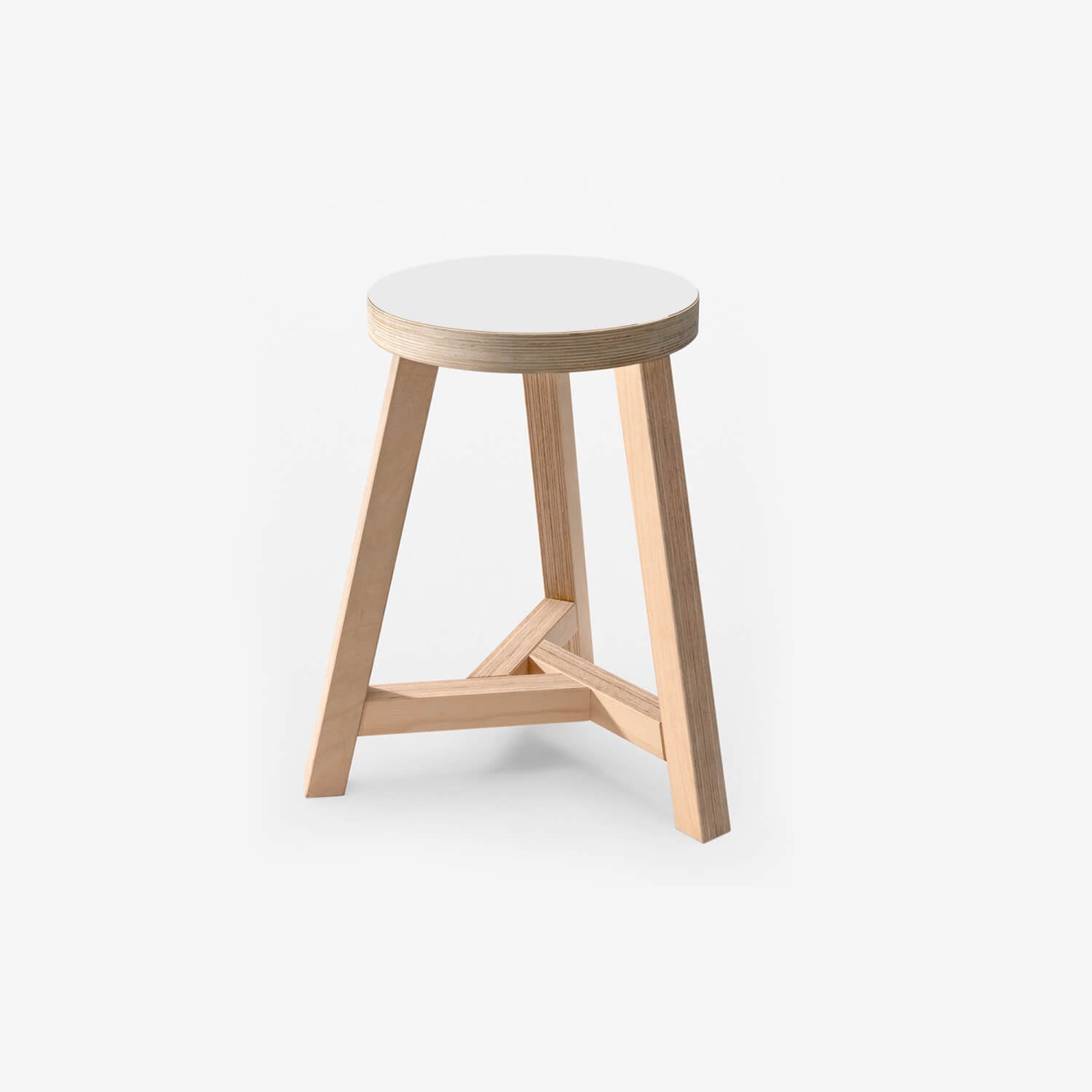 ronde design bijzettafel hpl offwhite linnenstructuur