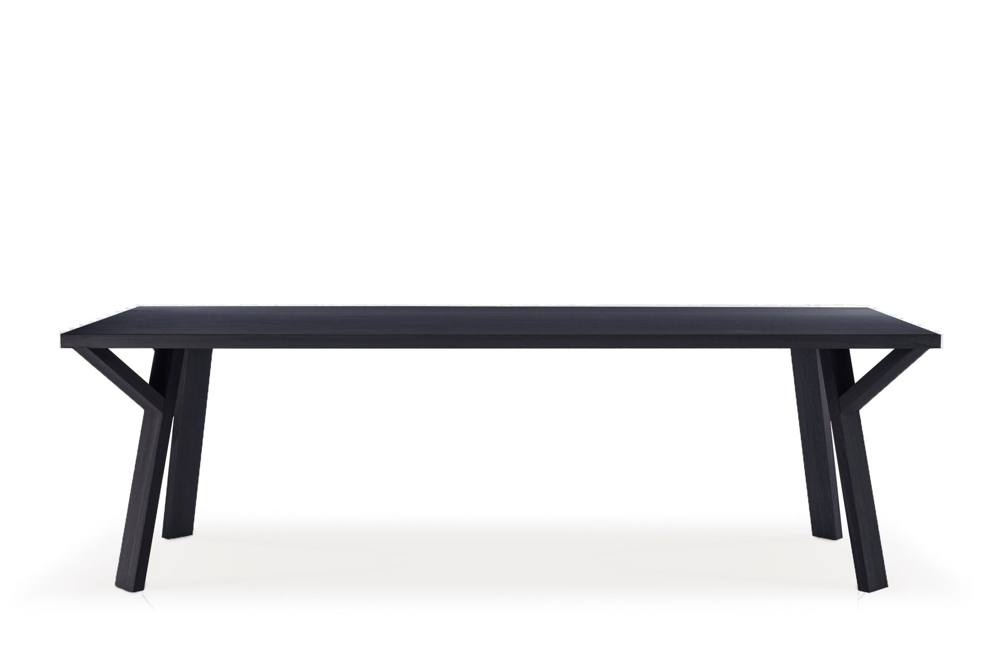 rechthoekige tafel twiglegs classic eiken met zwarte beitsolie arp design