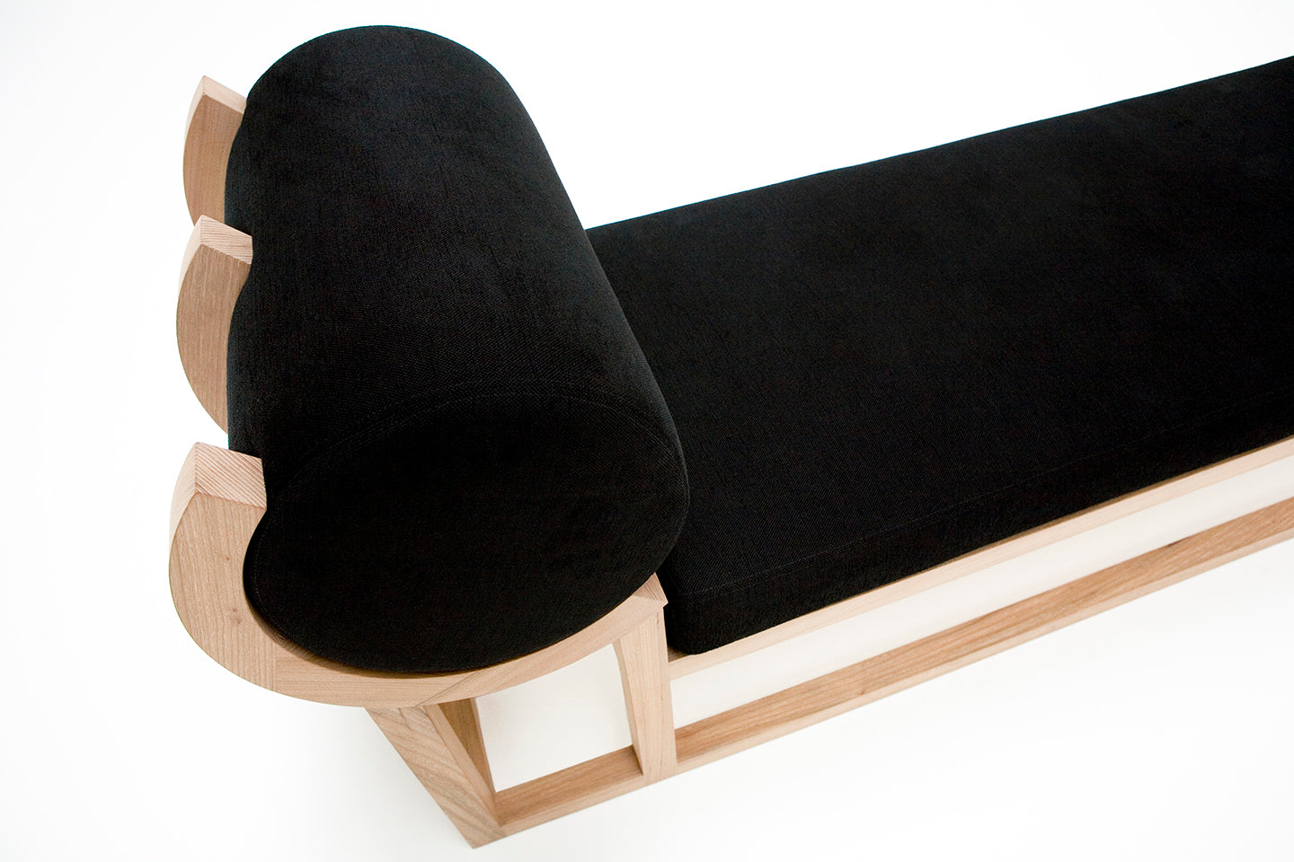 chaise longue design bank rond kussen