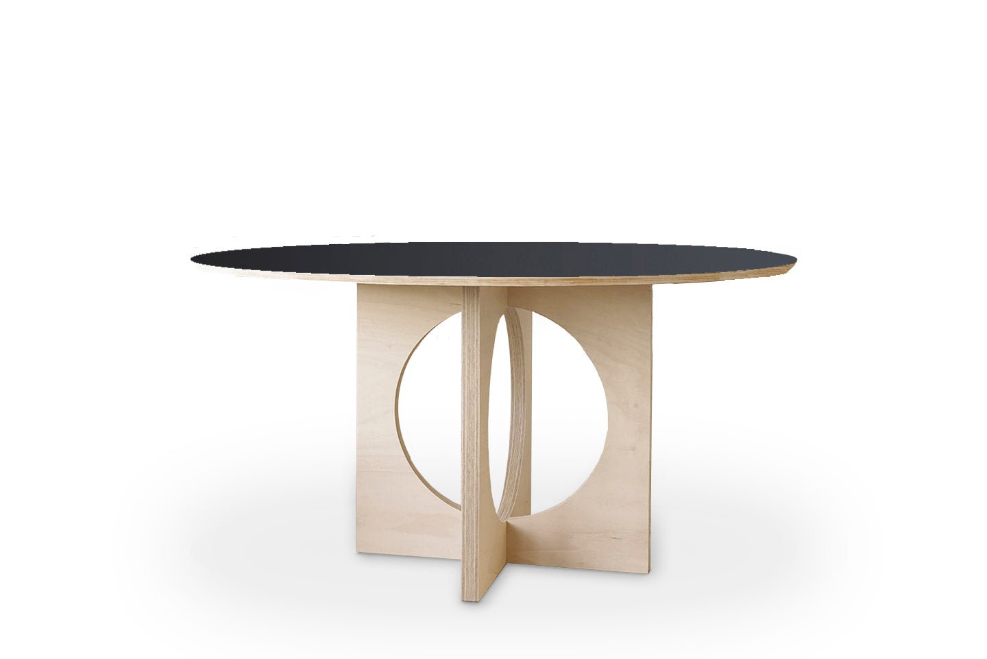 Pupil ronde tafel beuken Fenix zwart arp design