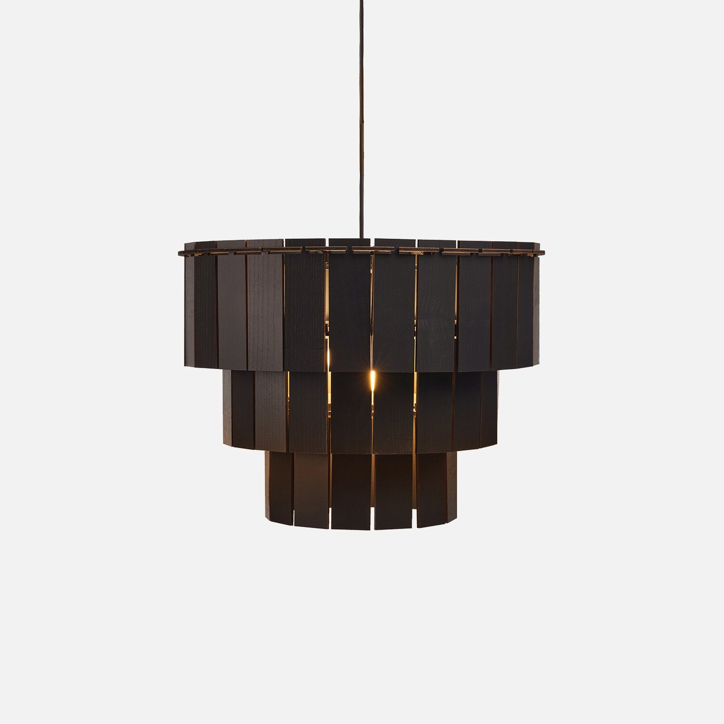 houten design hanglamp essen zwart