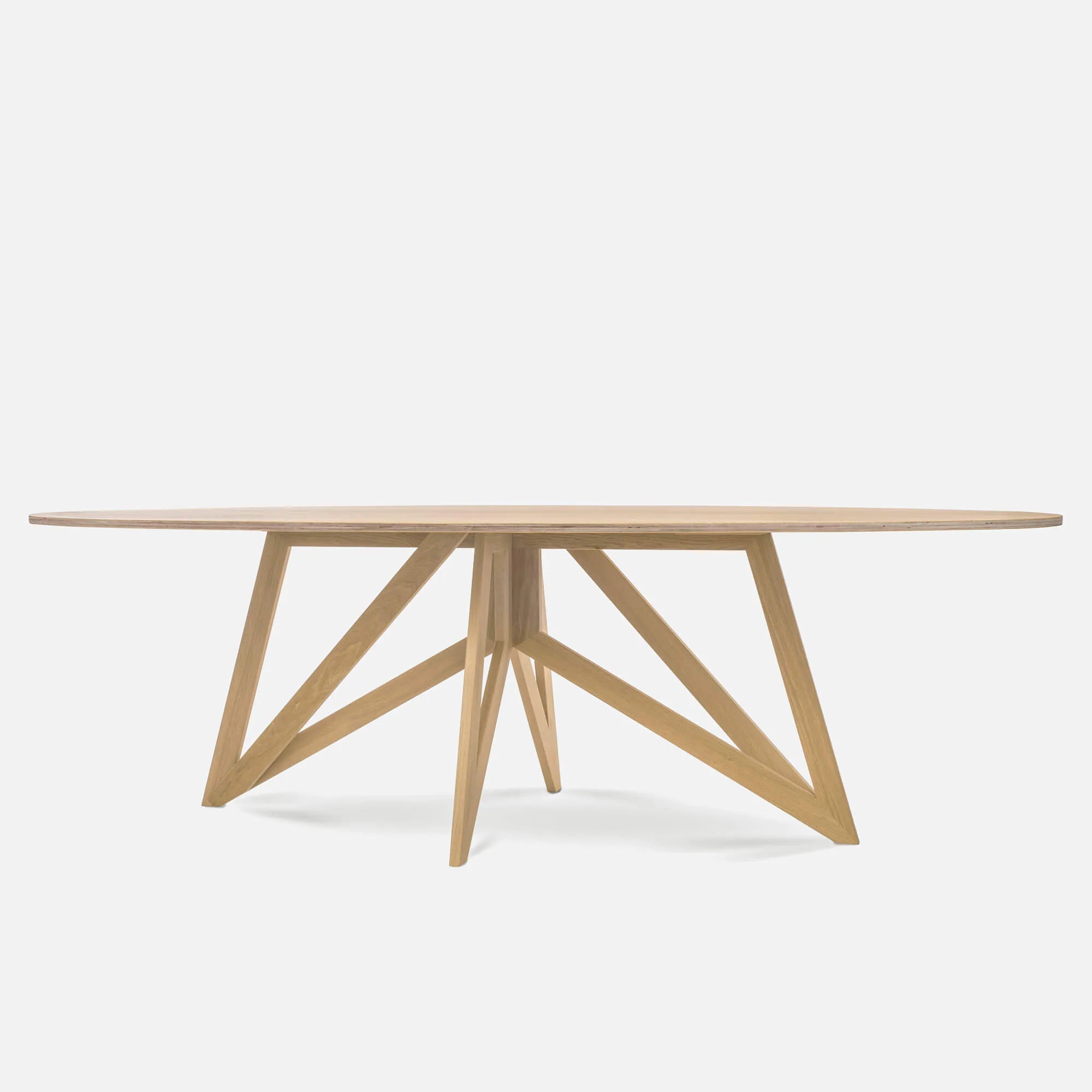 ovale design tafel eiken naturel