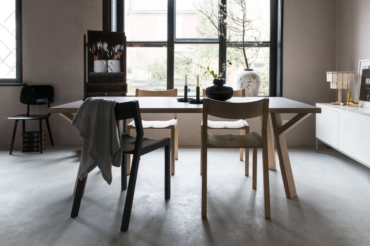 rechthoekige eettafel 6 personen