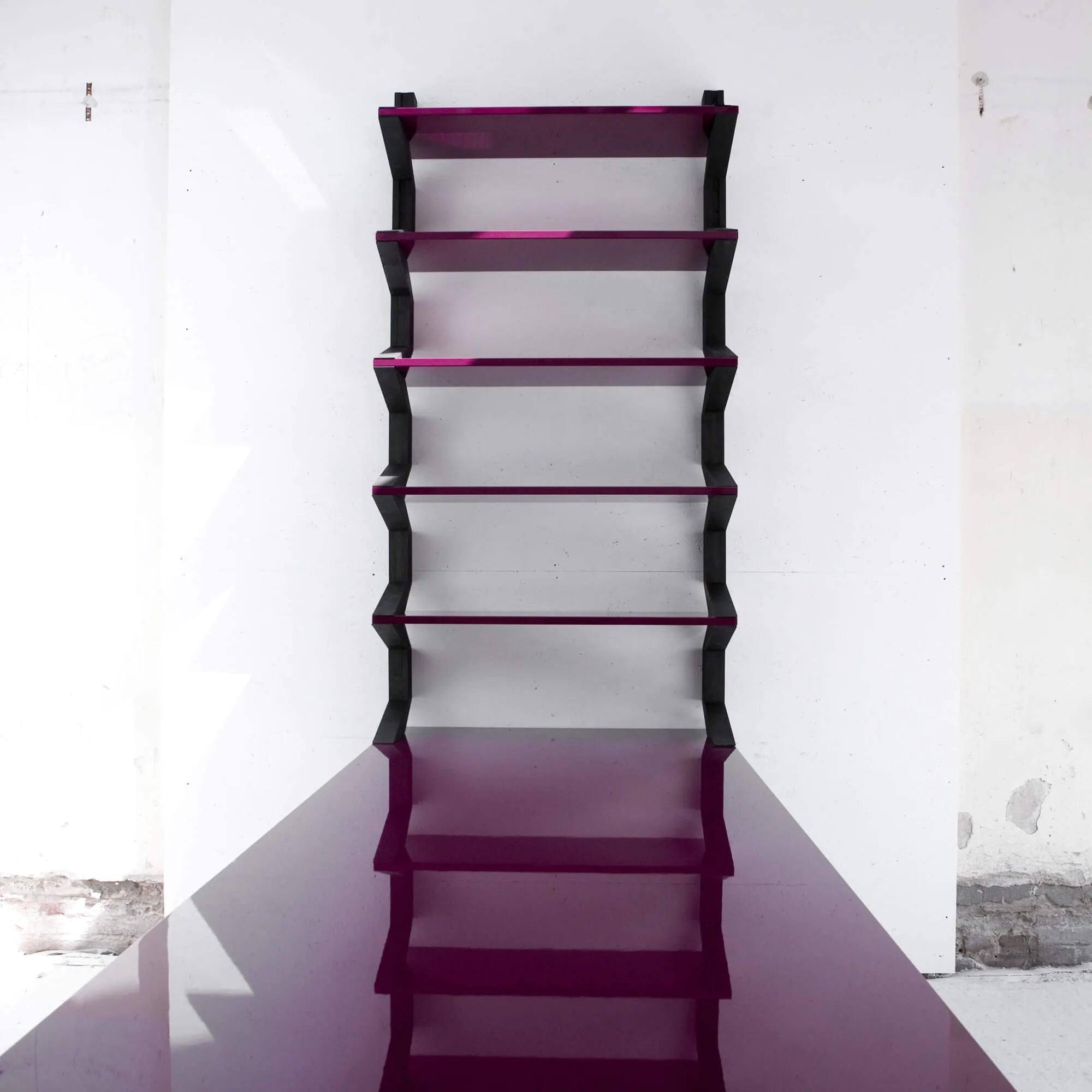 packman office aanzicht planken over tafel arp design