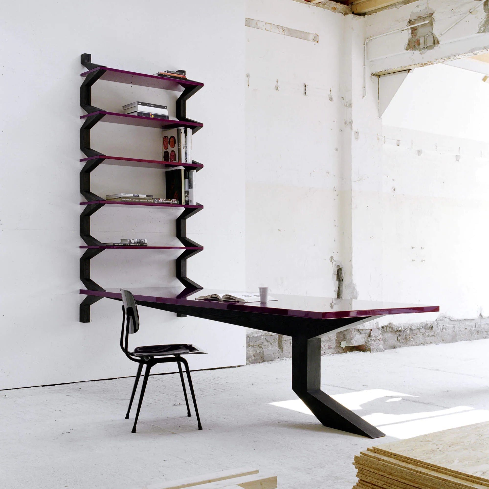 Rechthoekige tafel Packman Office loods Arp design