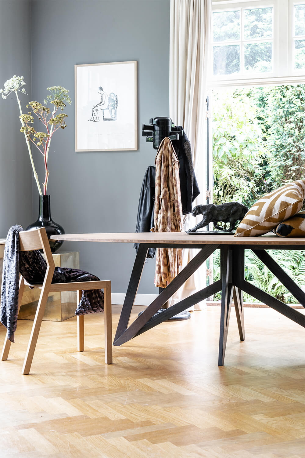 ovale design tafel